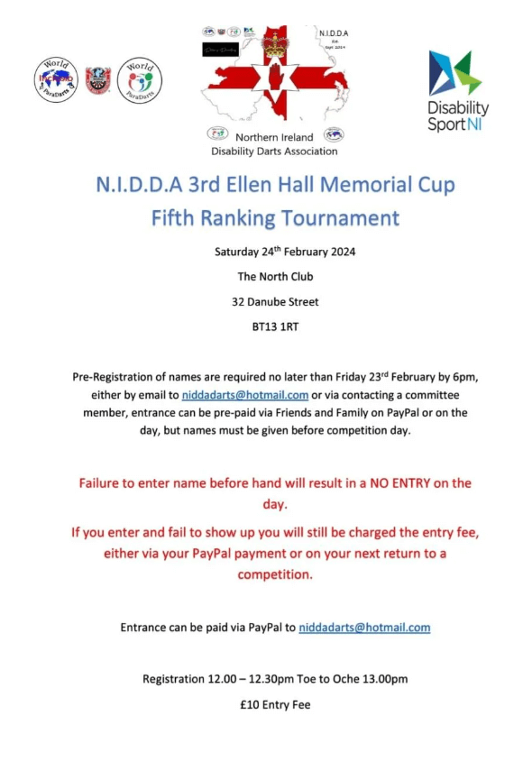 Image for NIDDA 3rd Ellen Hall Memorial Cup