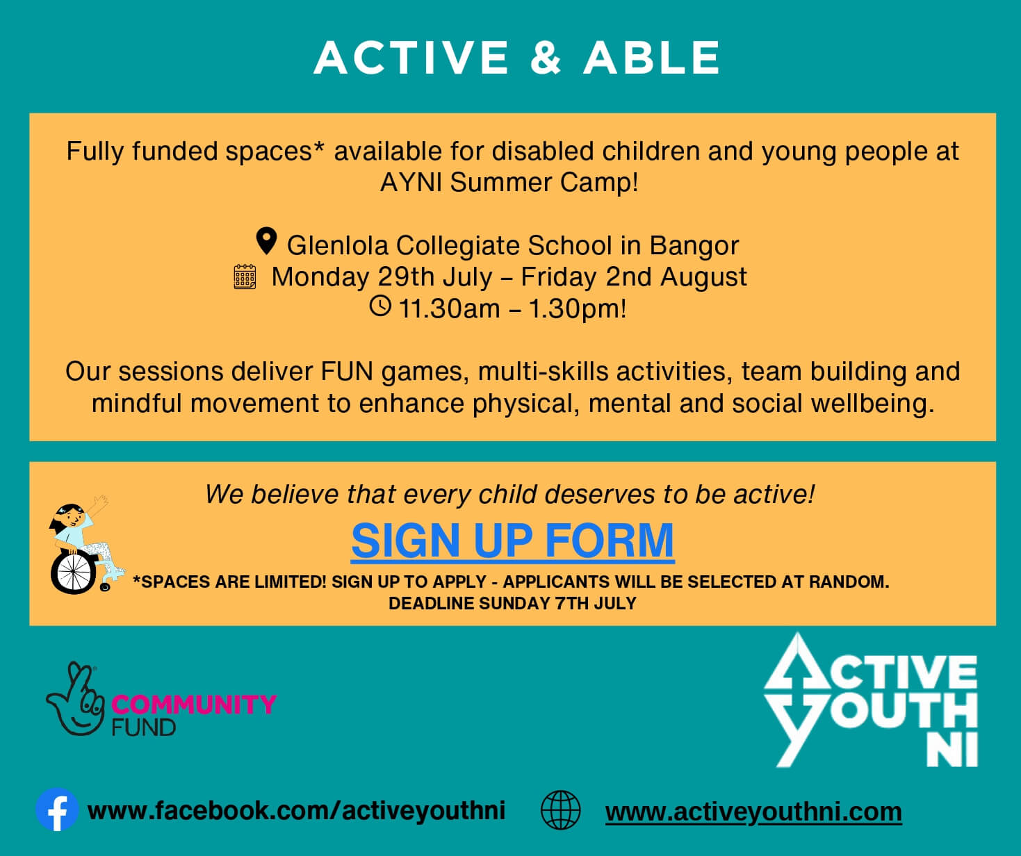 Image for Active Youth NI - Active & Able Summer Camp